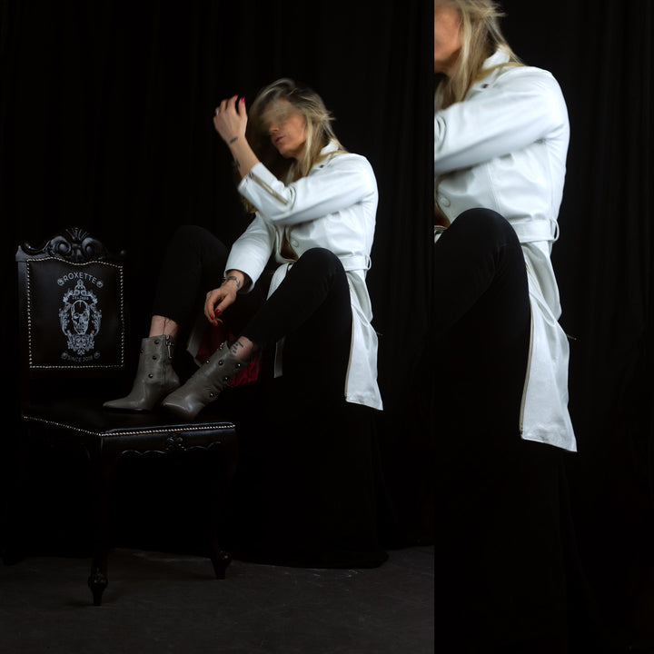 Trench Coat Cher Pelica Perolada